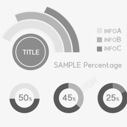 圆环分析图表矢量图素材