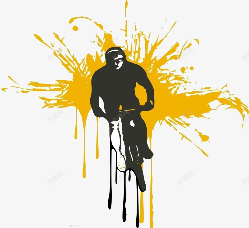 自行车png免抠素材_新图网 https://ixintu.com 卡通 卡通汽车 彩绘 彩色汽车 手绘 手绘汽车 旅 汽车 自行车 车 轿车 黄色