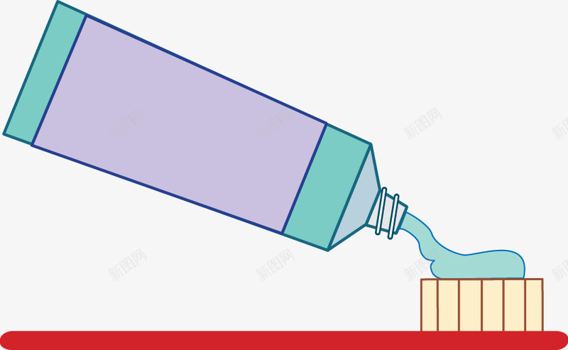 卡通牙刷矢量图eps免抠素材_新图网 https://ixintu.com 日用品 清洁用品 牙刷 生活用品 矢量图