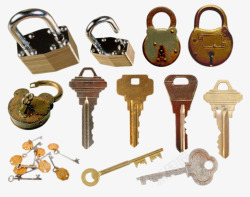 各种门锁钥匙素材
