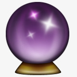 水晶球png免抠素材_新图网 https://ixintu.com 卡通 水晶球 紫色