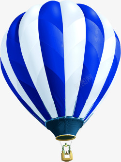 条纹卡通热气球海报素材