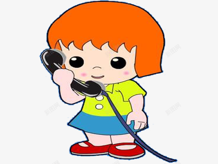 小女孩听电话png免抠素材_新图网 https://ixintu.com 听电话 小女孩打电话 小孩听电话 手绘小女孩 打电话 拨打电话 接听电话