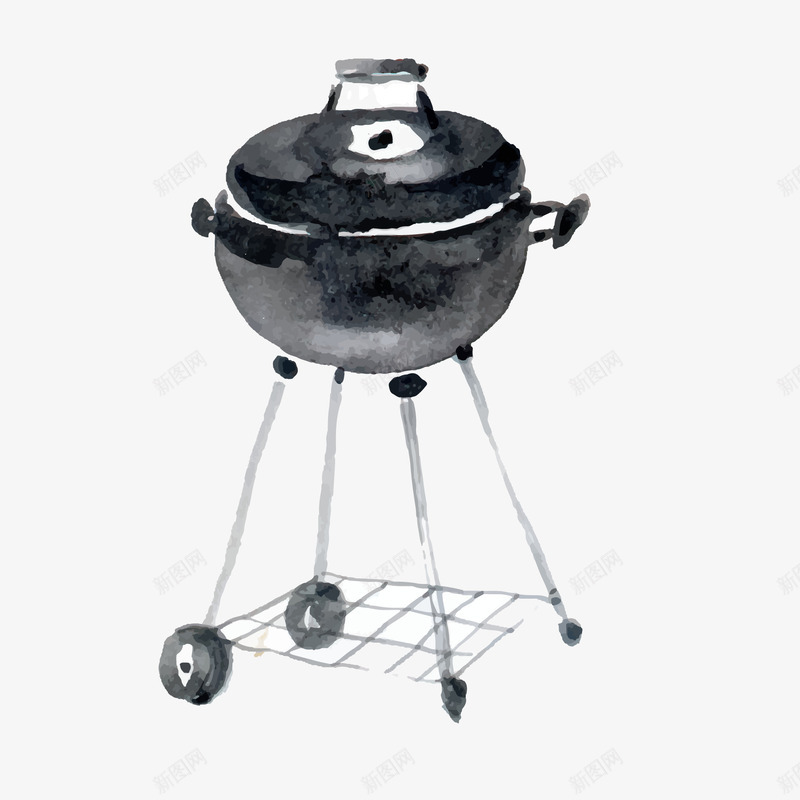 手绘彩绘烧烤架png免抠素材_新图网 https://ixintu.com BBQ 卡通 工具 彩绘 手绘 烧烤架 野餐