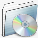 条纹磁盘CD文件夹石墨条纹盘磁盘保存猫图标高清图片