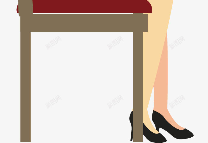 坐在凳子上的女孩矢量图ai免抠素材_新图网 https://ixintu.com 吃东西 嚼东西 女孩 女生 微笑 手拿刀子 水彩 矢量图 食物