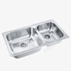 洗菜盆水槽龙头水槽双槽套餐不锈钢厨房高清图片