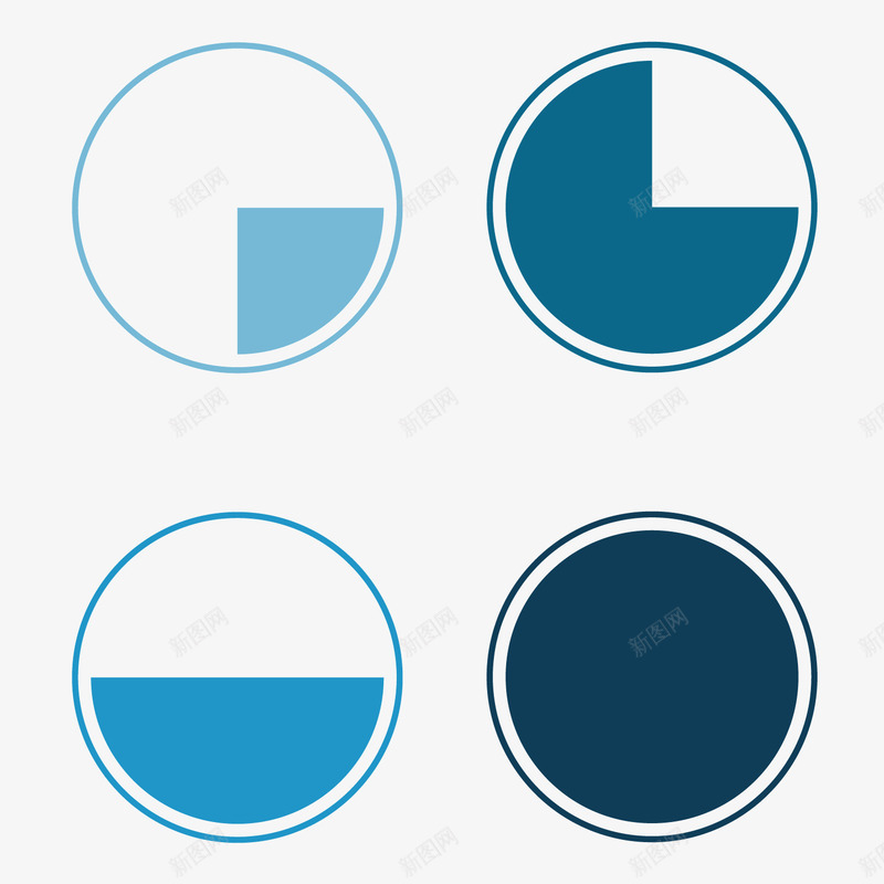 蓝色圆形占比png免抠素材_新图网 https://ixintu.com 分析 占比 商务 圆形 圆环 数据 百分比 蓝色 行情