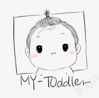 创意手绘素描小婴儿png免抠素材_新图网 https://ixintu.com 创意 婴儿 素描
