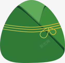 绿色的粽子矢量图素材