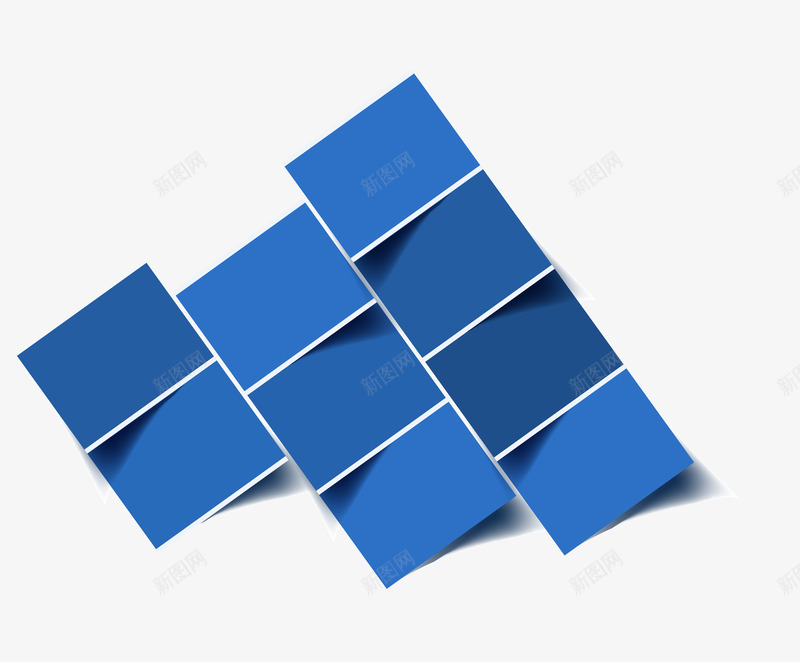 蓝色菱形纸质科技线框png免抠素材_新图网 https://ixintu.com 科技 科技线框 纸质 线框 菱形 蓝色