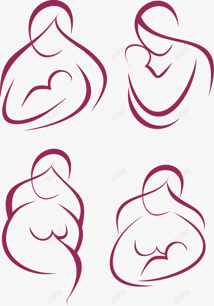 母婴png免抠素材_新图网 https://ixintu.com 人物 妈妈 婴儿 母亲 母婴