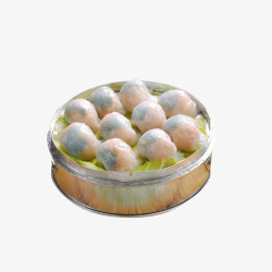 水晶饺实物三色水晶饺高清图片