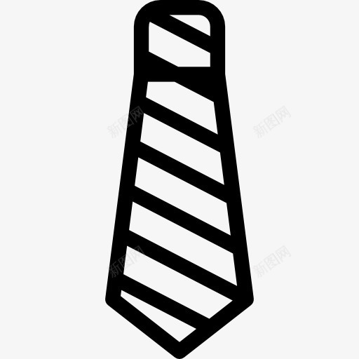 图标png_新图网 https://ixintu.com 优雅 商业和金融 时尚 服装 条纹领带 配饰 领带