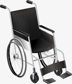 高端轮椅全国助残日黑色轮椅高清图片