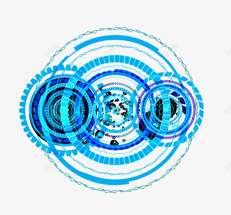 光圈png免抠素材_新图网 https://ixintu.com 光圈 光圈素材 矢量光圈 科技光圈 蓝色光圈 质感光圈