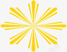黄色条纹射线png免抠素材_新图网 https://ixintu.com 几何 射线 温暖 阳光 黄色
