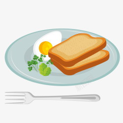 鸡蛋植物美味营养早餐矢量图高清图片