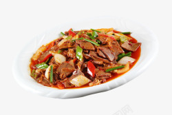 香辣羊肉美味青红椒炒烩羊肉高清图片