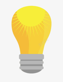 普通灯泡黄色实用灯泡高清图片
