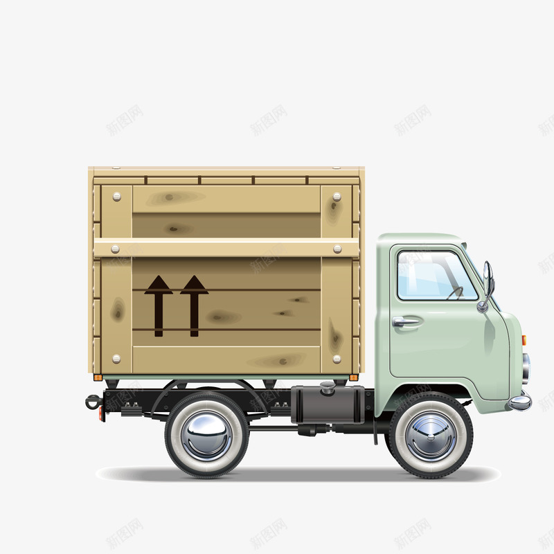 卡车货运集装箱png免抠素材_新图网 https://ixintu.com 卡车 快递 物流 货运 集装箱