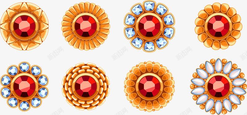 宝石矢量图ai免抠素材_新图网 https://ixintu.com 宝石 水晶 炫彩 珠宝 钻石 矢量图