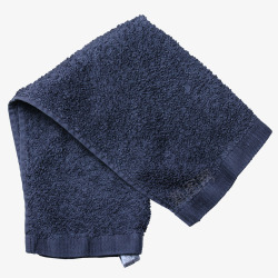 蓝色简约装饰毛巾素材