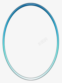椭圆圆环蓝色椭圆圆环高清图片
