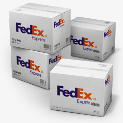 fedex联邦快递航运盒子图标高清图片