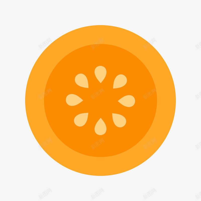 橘色橙子简笔画图案png免抠素材_新图网 https://ixintu.com 卡通 果实 果汁 橙子 水果 简笔画 美味的