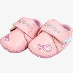 粉色水钻学步鞋粉色宝宝学步鞋高清图片