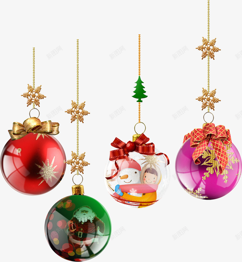 可爱圣诞水晶球png免抠素材_新图网 https://ixintu.com 可爱 圣诞 水晶球 礼物 装饰