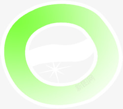 圆环形绿色渐变背景素材