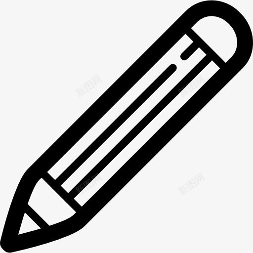 铅笔条纹图标png_新图网 https://ixintu.com 工具 条纹 界面 编写 铅笔