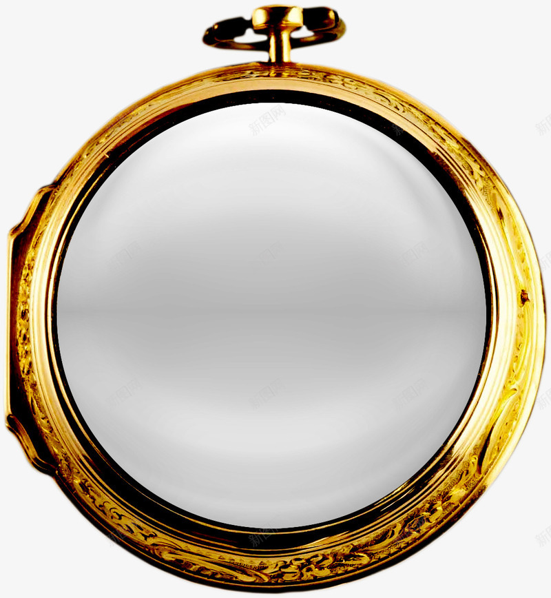 金色圆环镜框png免抠素材_新图网 https://ixintu.com 圆环 金属镜框 金色镜框