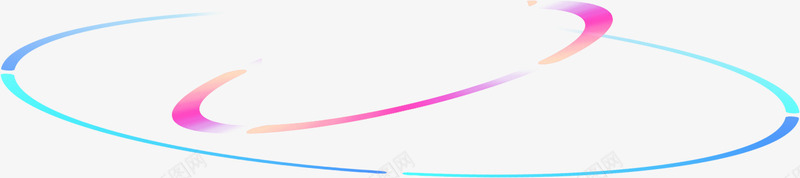 粉蓝圆环png免抠素材_新图网 https://ixintu.com 图片