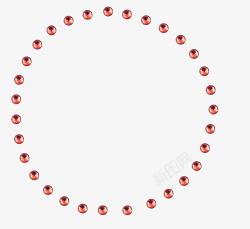 珠子圆环橙色珠子圆环高清图片