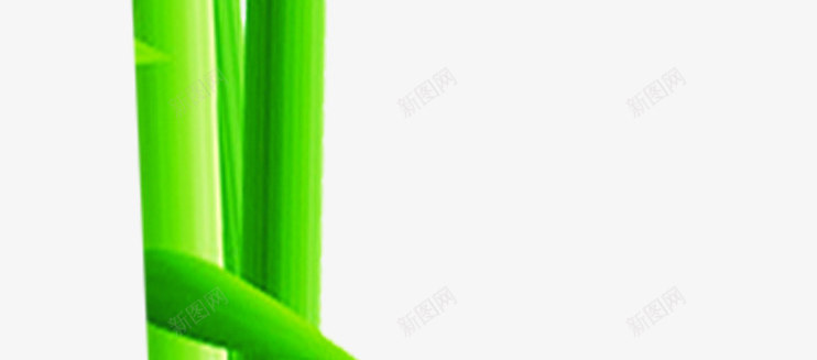扁平手绘质感绿色的竹子png免抠素材_新图网 https://ixintu.com 扁平 竹子 绿色 质感