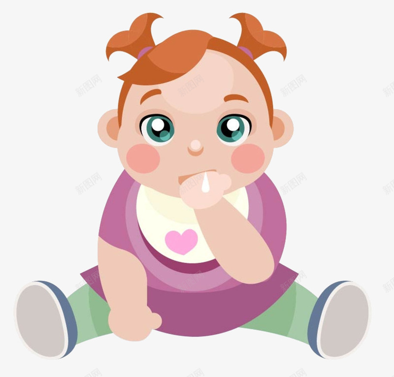 吃手的小女孩psd免抠素材_新图网 https://ixintu.com png图形 png装饰 卡通 婴儿 小女孩 装饰