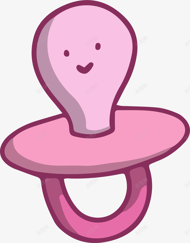 手绘奶嘴png免抠素材_新图网 https://ixintu.com 卡通 可爱 奶嘴 婴儿用品 母婴用品 矢量图案