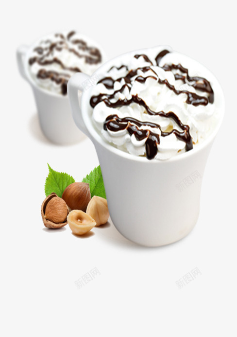 杯装冰激淋png免抠素材_新图网 https://ixintu.com 冰激淋 冷饮 奶盖 巧克力 干果 果饮 美味的