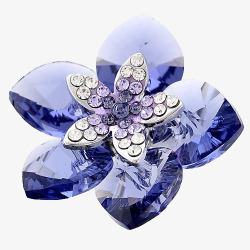 蓝色水晶花素材
