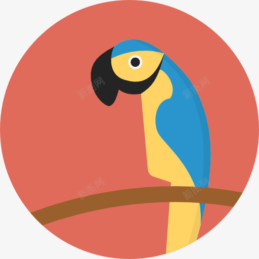 Parrot图标png_新图网 https://ixintu.com 动物 动物园 动物王国 野生的生活 鸟类 鹦鹉