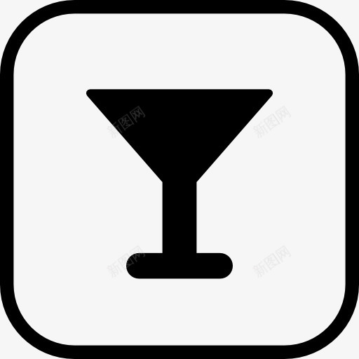 含酒精的饮料图标png_新图网 https://ixintu.com 水晶杯 玻璃 酒精 饮酒 马蒂尼