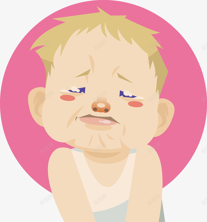 可爱哭泣的婴儿png免抠素材_新图网 https://ixintu.com 卡通 哭泣 婴儿 婴儿哭 小孩
