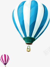 夏日蓝白条纹热气球png免抠素材_新图网 https://ixintu.com 夏日 条纹 热气球