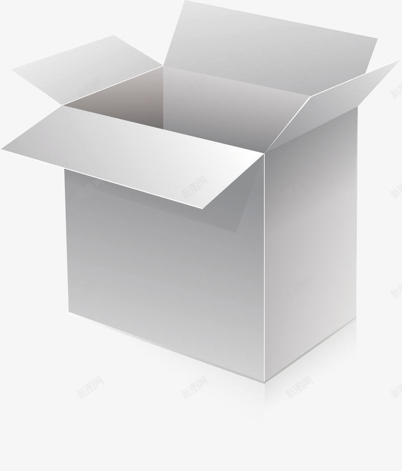 打开的快递包装纸箱png免抠素材_新图网 https://ixintu.com 快递 快递箱 快递纸盒 矢量png 纸盒 纸箱