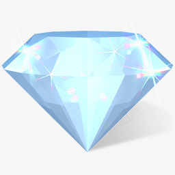 钻石图标png_新图网 https://ixintu.com blue crystal diamond gem jewel 宝石 水晶 珠宝 蓝色的 钻石
