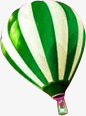 卡通绿色条纹热气球png免抠素材_新图网 https://ixintu.com 卡通 条纹 热气球 绿色