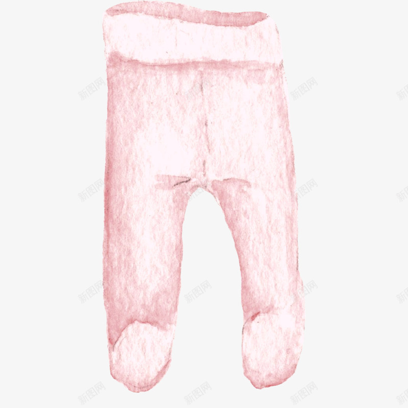 卡通粉色婴儿裤子png免抠素材_新图网 https://ixintu.com 婴儿服饰 宝贝 服装 母婴用品 水彩卡通 粉色 裤子